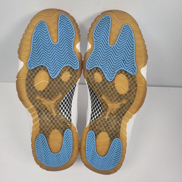 Air Jordan 11 Retro 2005 Mens White Columbia Blue Sneakers 136046-142 US Size 14 - Picture 7 of 8